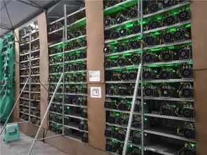 Renewable energy-powered mining farm landscape