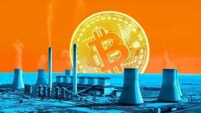 A large mining farm with rows of mining rigs operating in a climate-controlled environment.