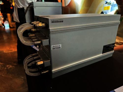 High-performance Bitcoin mining rigs in a Brazilian mining farm