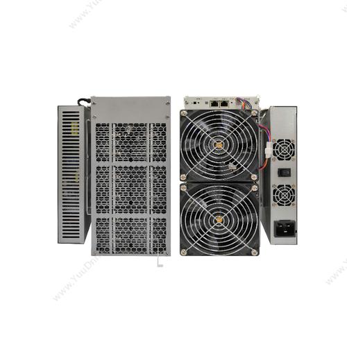 An intricate view of a high-performance mining rig in action within a professional hosting environment
